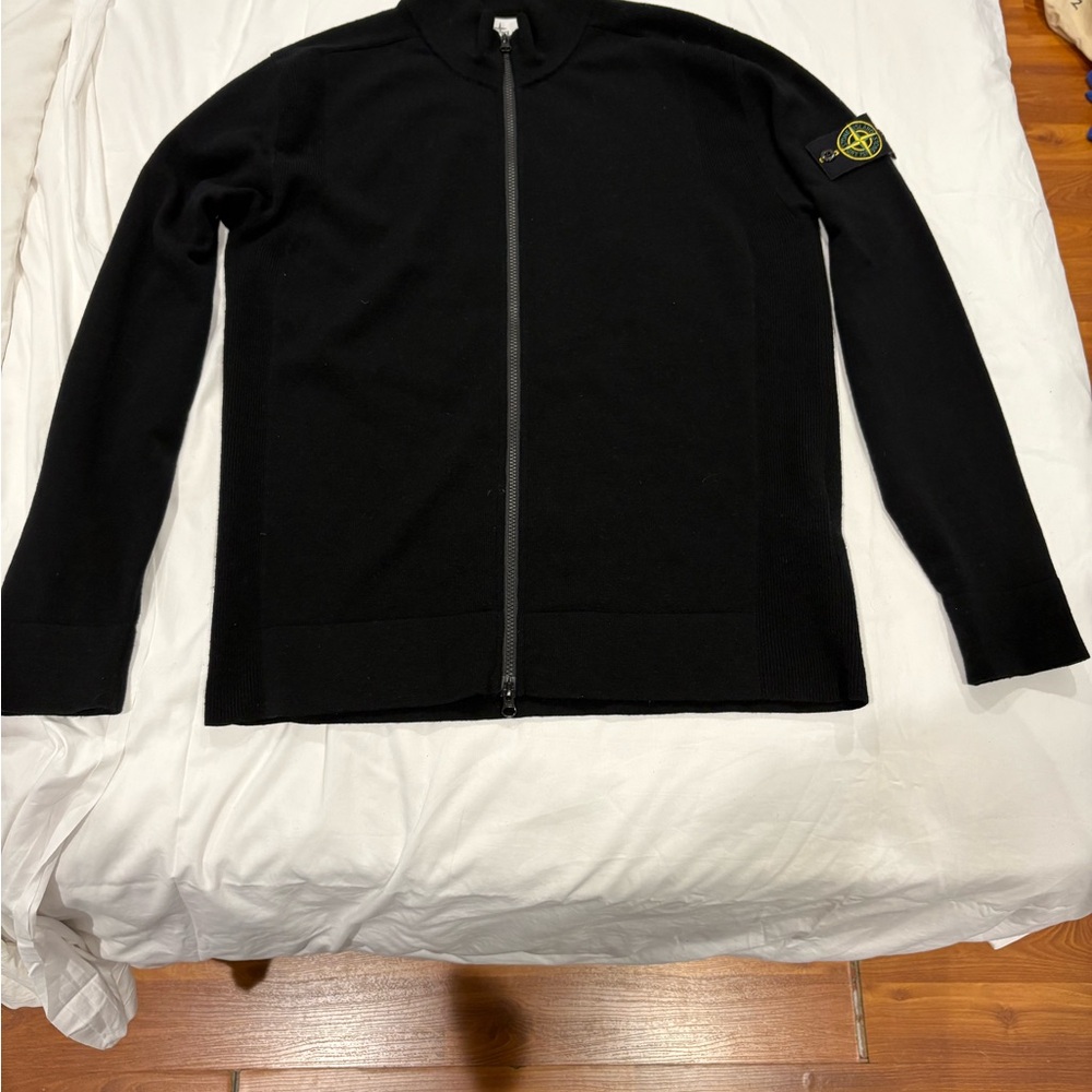Black Full-Zip Sweater